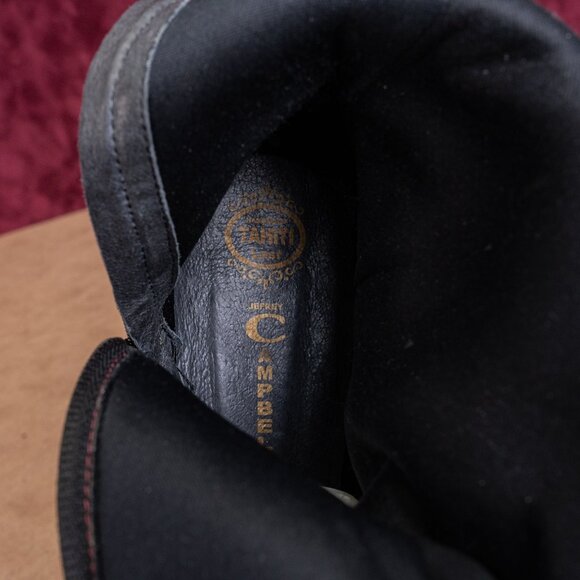 Jeffrey Campbell Ibiza Riding Boots Burgundy Suede Vintage Y2K Womens Sz 10.5 - Picture 10 of 10